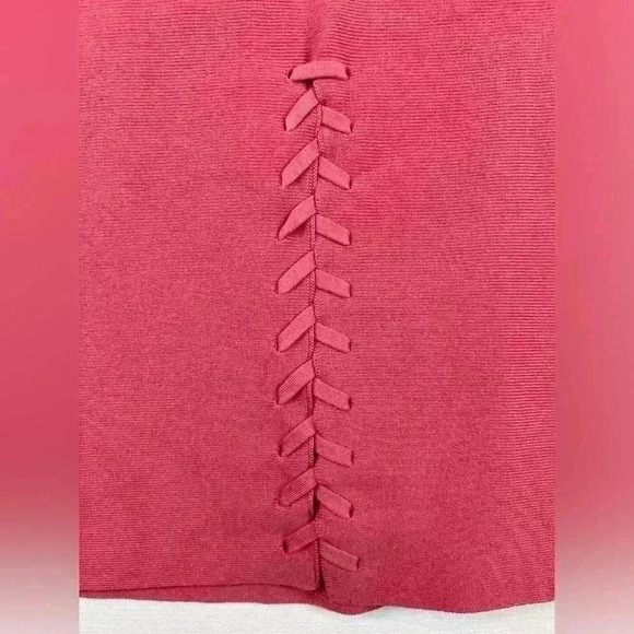 J Jill boxy lace up back detail, boat neck sweater size Large Petite classic - Picture 8 of 9